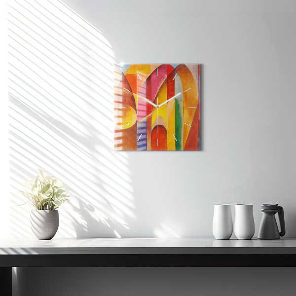 Square wall clock Art Decoration Abstraction