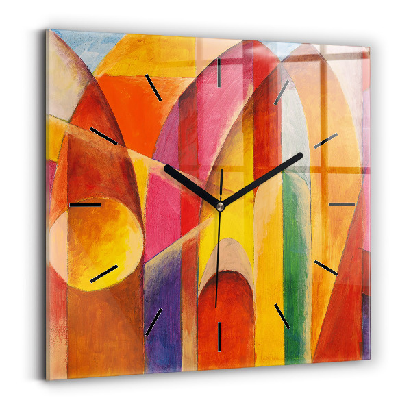 Square wall clock Art Decoration Abstraction