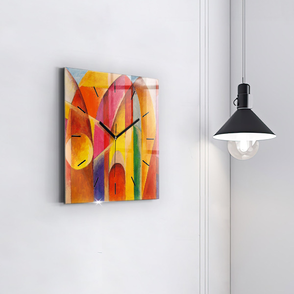 Square wall clock Art Decoration Abstraction