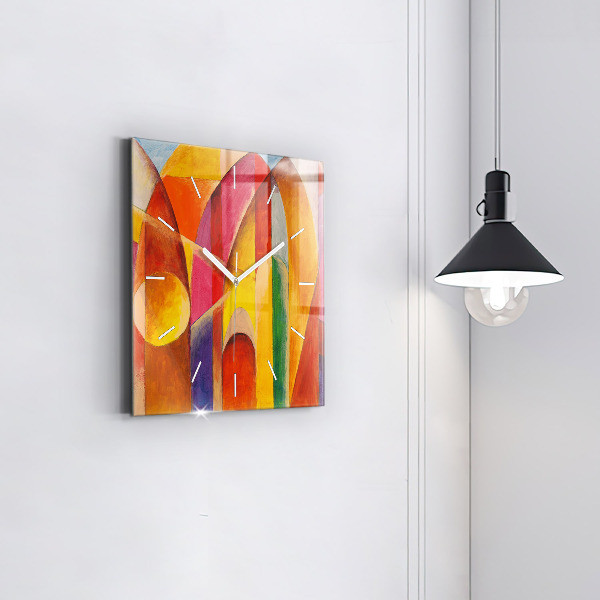 Square wall clock Art Decoration Abstraction