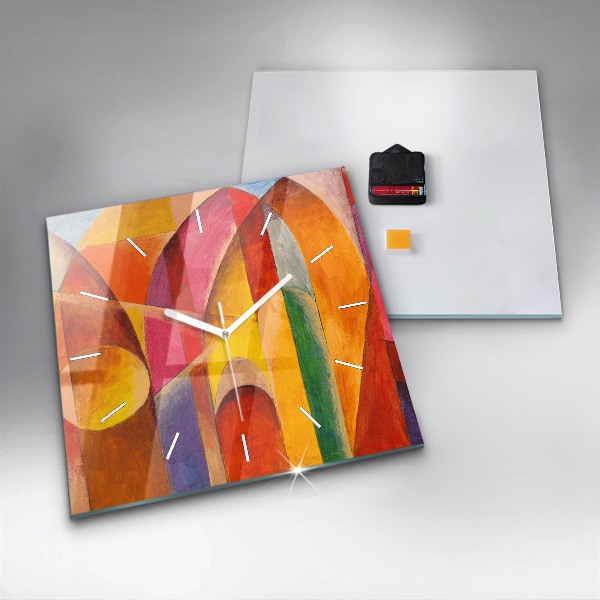 Square wall clock Art Decoration Abstraction
