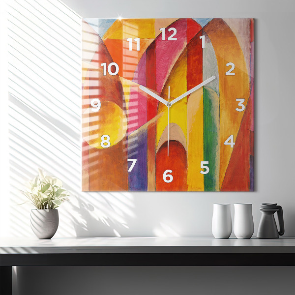 Square wall clock Art Decoration Abstraction