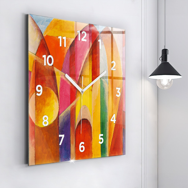 Square wall clock Art Decoration Abstraction