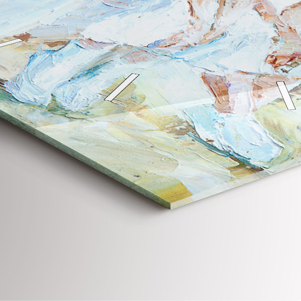 Square wall clock Young ballerinas