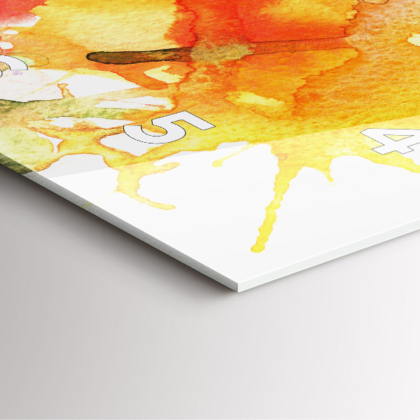 Square wall clock Colorful portrait of a woman