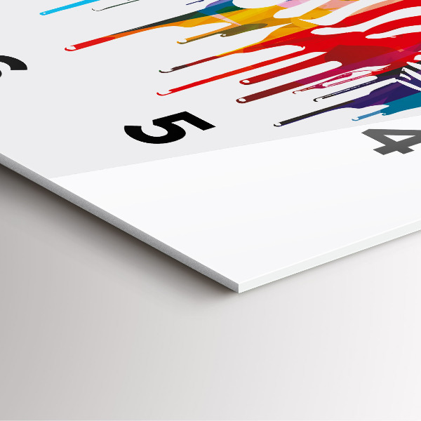 Square wall clock Colorful zebra