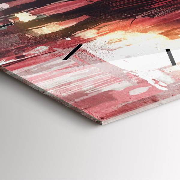 Square wall clock Young couple in love