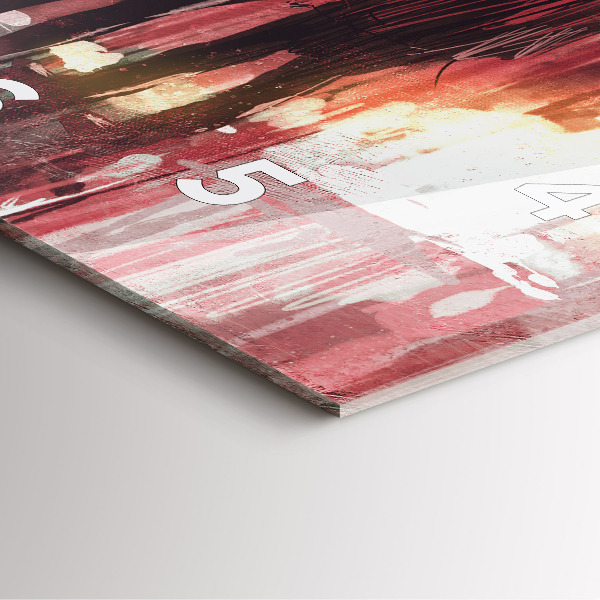 Square wall clock Young couple in love