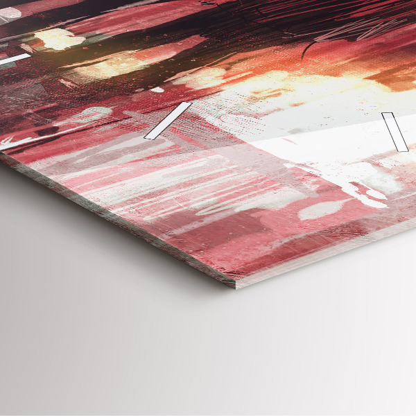 Square wall clock Young couple in love