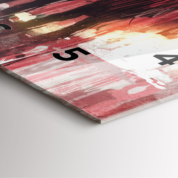 Square wall clock Young couple in love