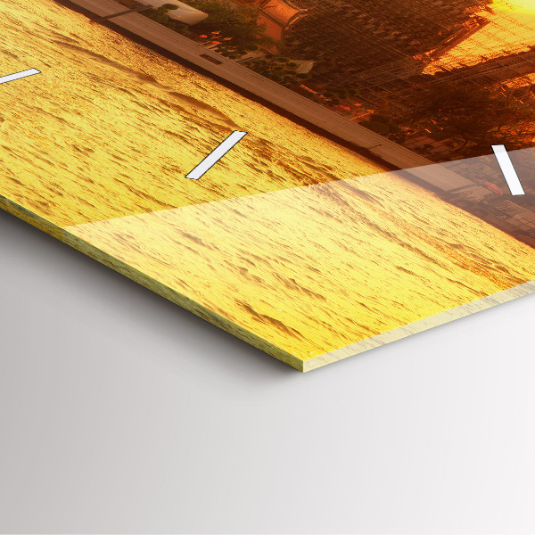 Square wall clock Wat arun bangkok thailand