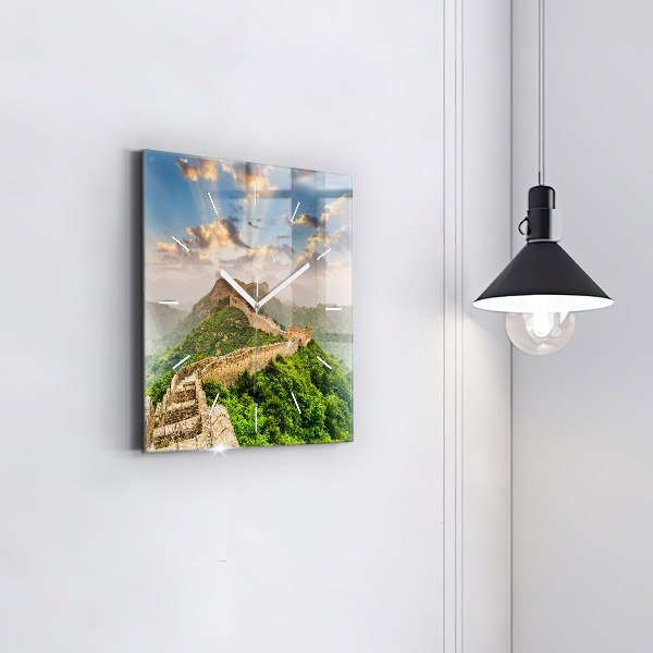 Square wall clock The Great Wall of China
