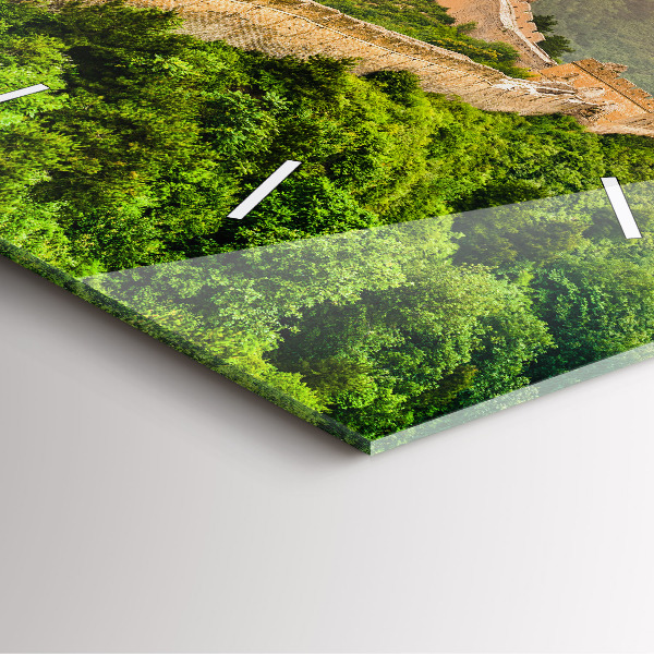 Square wall clock The Great Wall of China