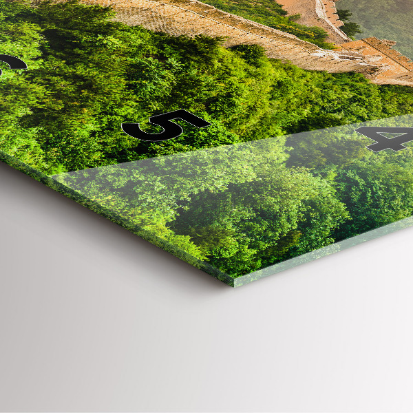 Square wall clock The Great Wall of China