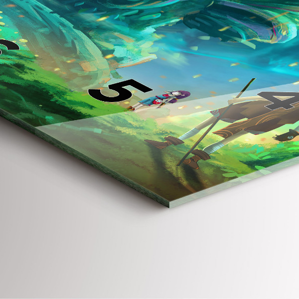 Square wall clock Children in the forest