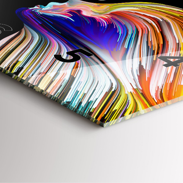 Square wall clock Emotional art