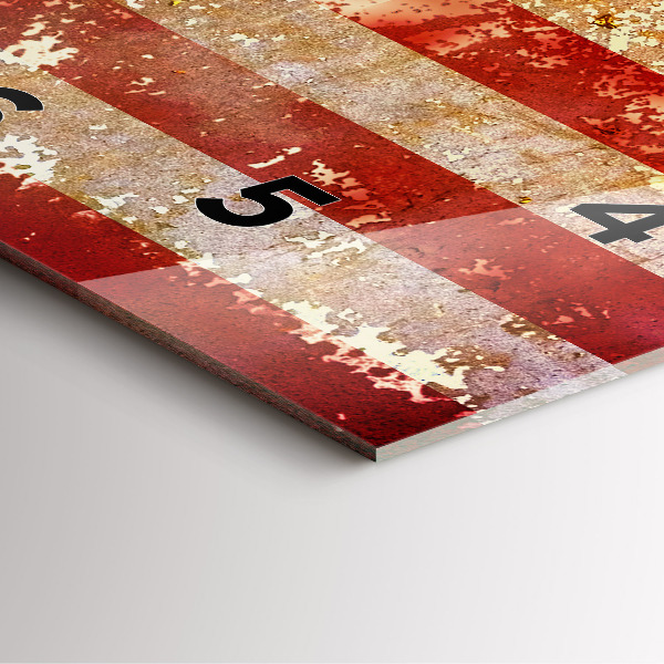 Square wall clock Vintage USA Flag