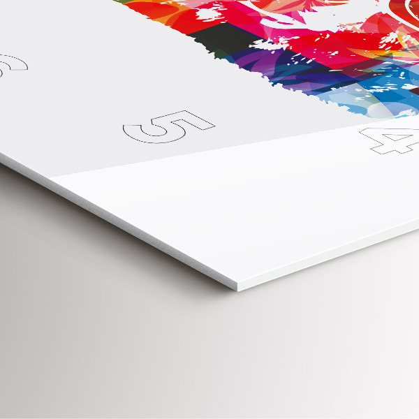 Square wall clock Bear Head