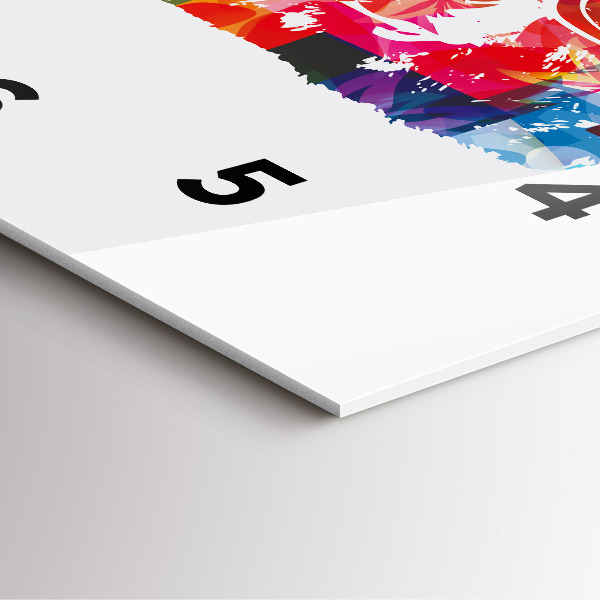 Square wall clock Bear Head