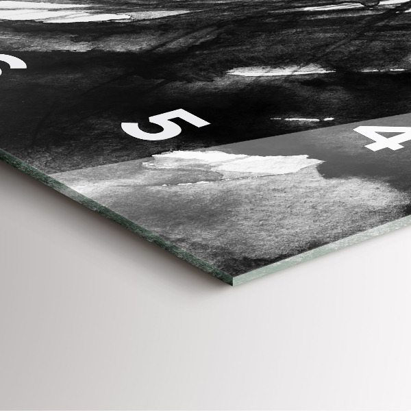 Square wall clock Portrait of a woman