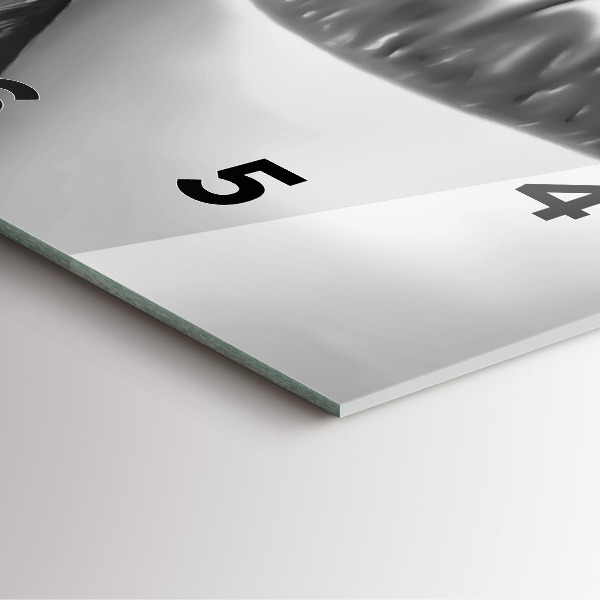 Square wall clock Woman's lips