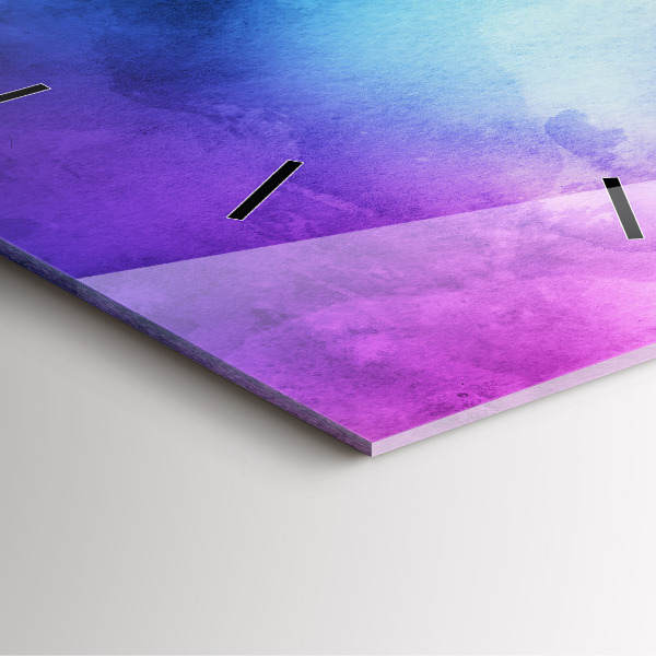 Square wall clock Colored Spots