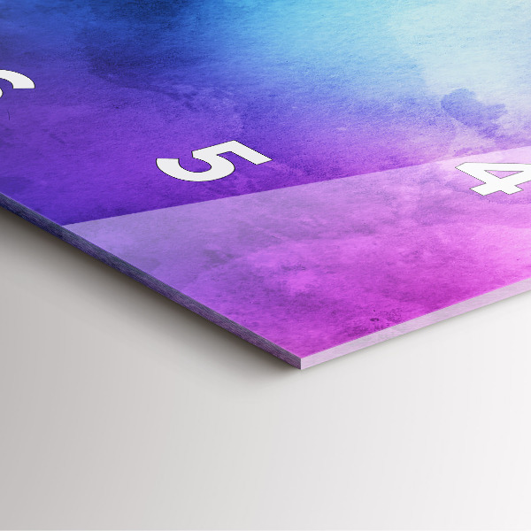 Square wall clock Colored Spots