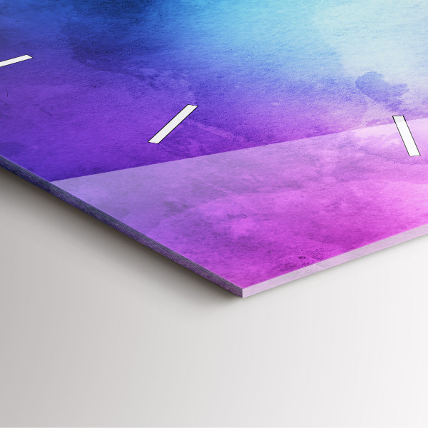 Square wall clock Colored Spots