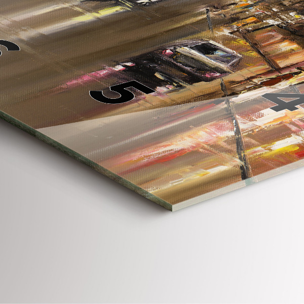 Square wall clock Architecture of the city of Paris