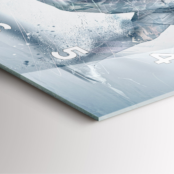 Square wall clock Running man