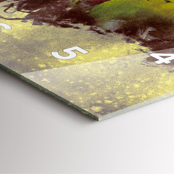 Square wall clock Woman in the forest