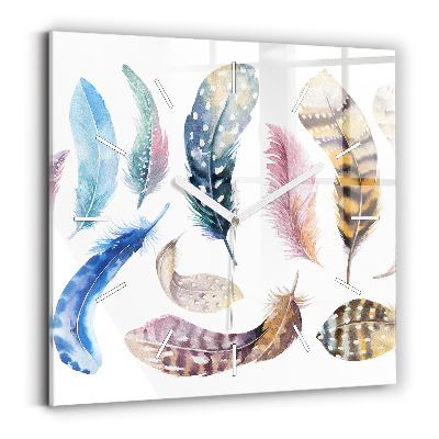 Square wall clock Retro art illustration