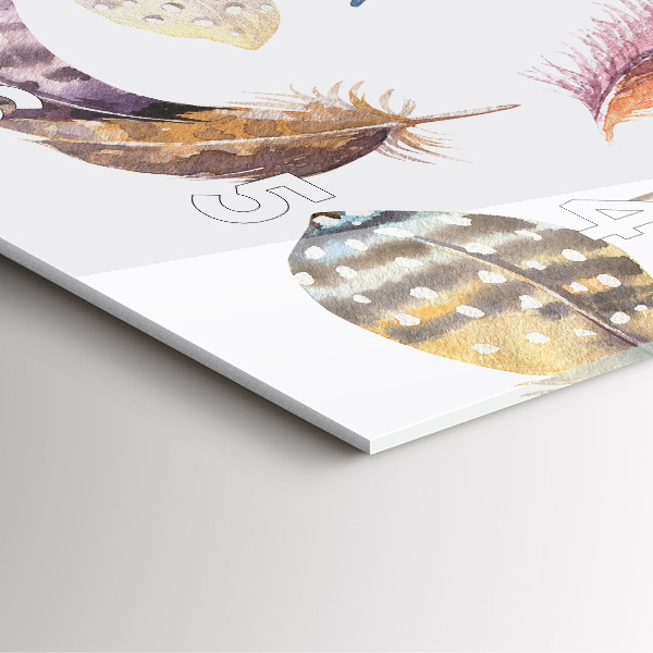 Square wall clock Retro art illustration