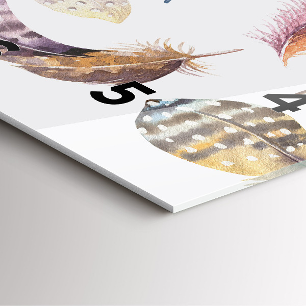 Square wall clock Retro art illustration