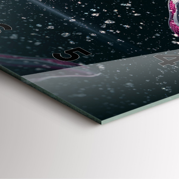 Square wall clock Healthy lifestyle and running