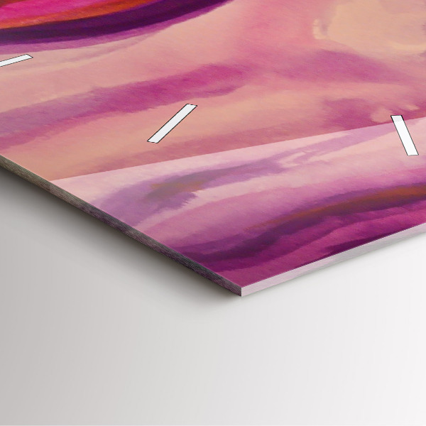 Square wall clock Painting Women