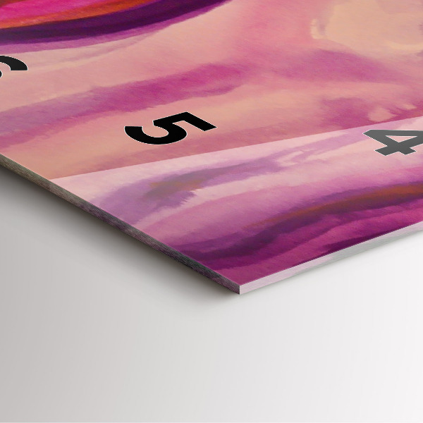 Square wall clock Painting Women