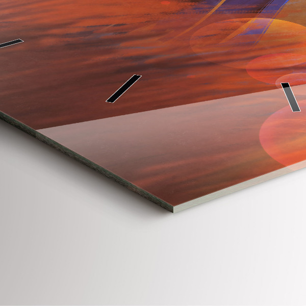 Square wall clock Knight with a sword