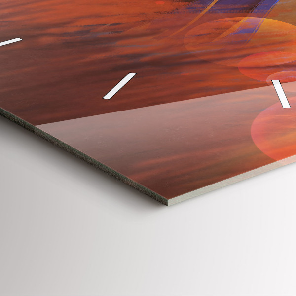 Square wall clock Knight with a sword