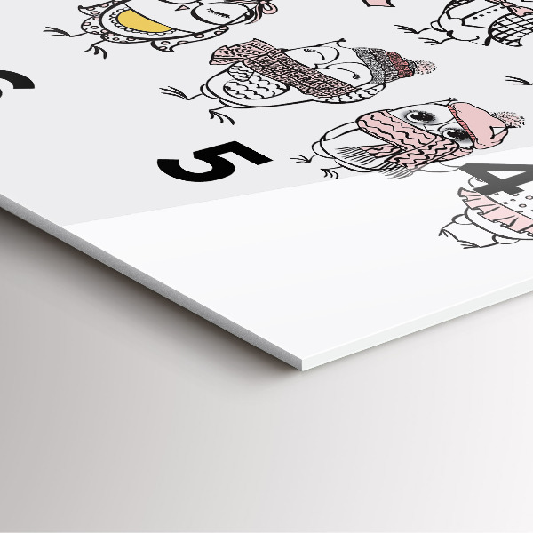 Square wall clock Vintage Owl Poster