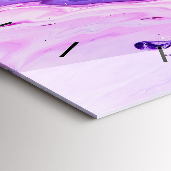 Square wall clock Colorful background