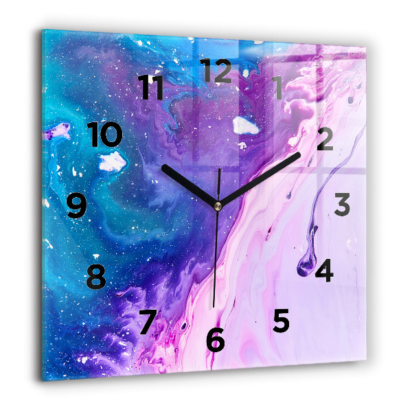 Square wall clock Colorful background
