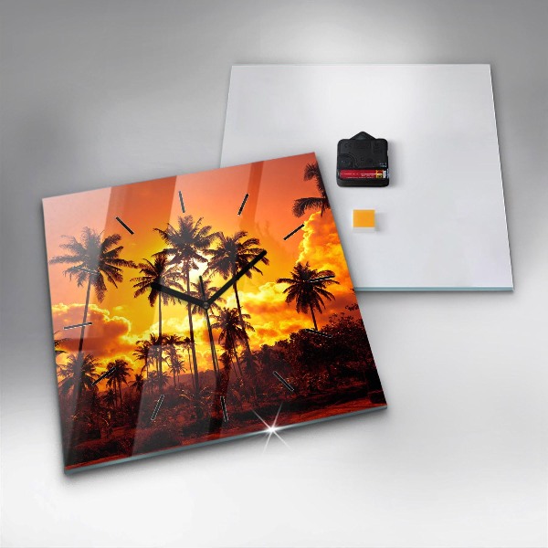 Square wall clock Thailand Klong Prao Beach