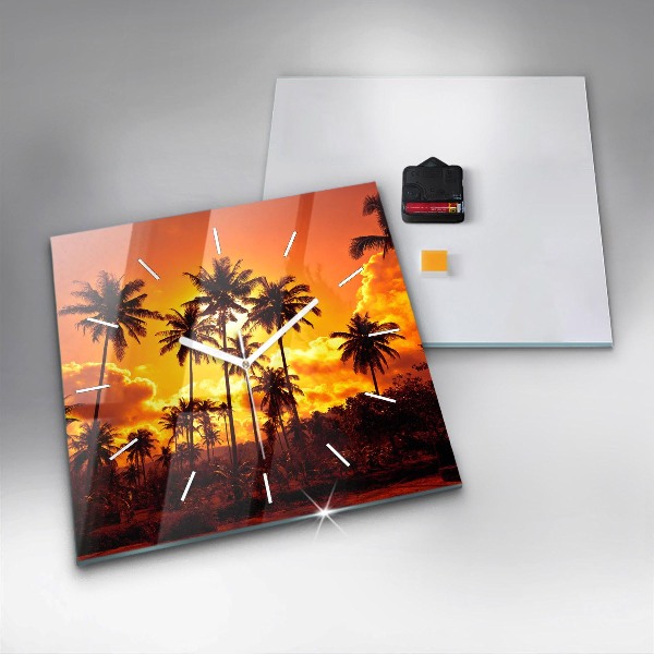 Square wall clock Thailand Klong Prao Beach