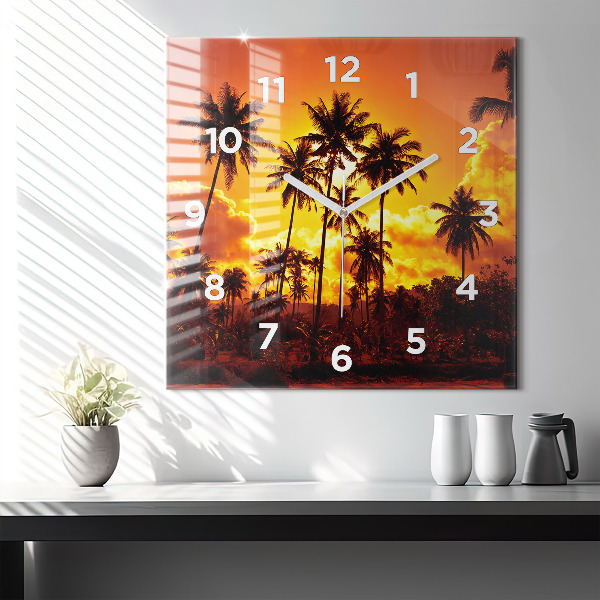 Square wall clock Thailand Klong Prao Beach