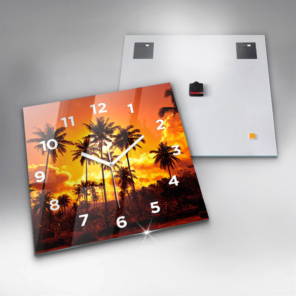 Square wall clock Thailand Klong Prao Beach