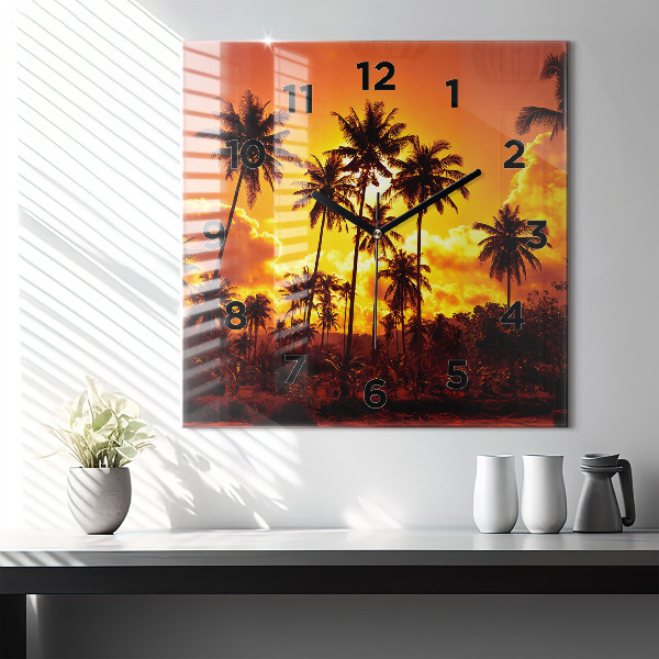 Square wall clock Thailand Klong Prao Beach