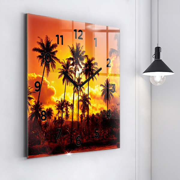 Square wall clock Thailand Klong Prao Beach
