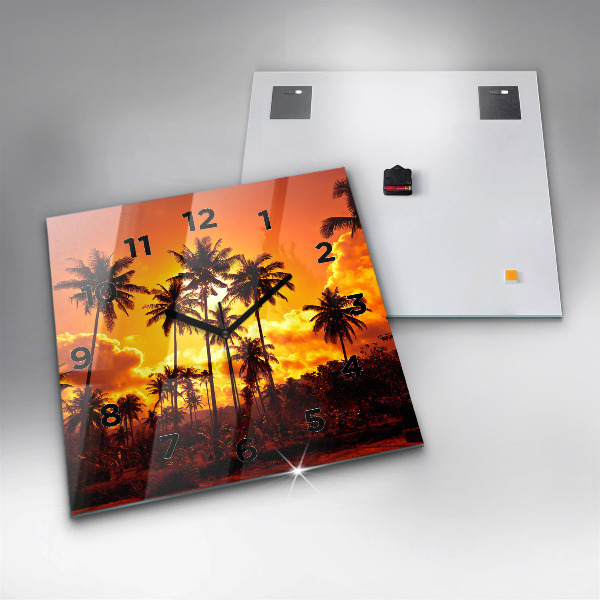 Square wall clock Thailand Klong Prao Beach