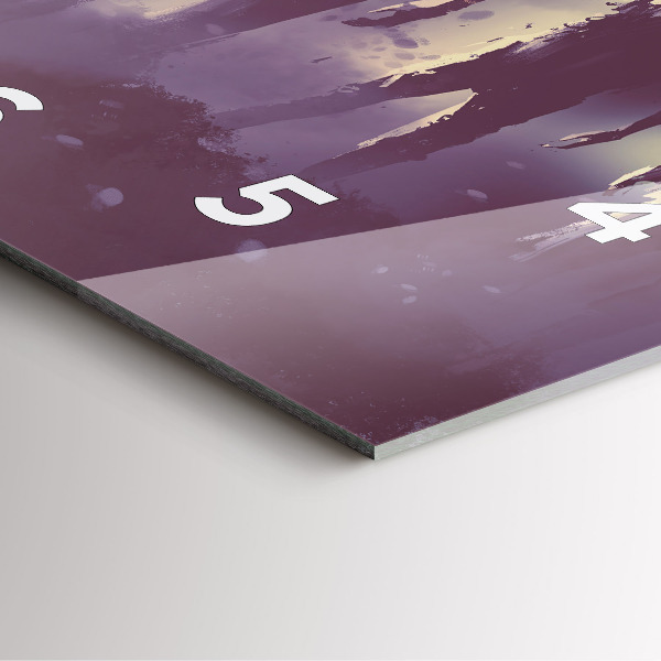 Square wall clock Zombies at night - halloween